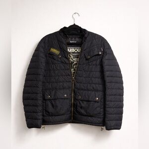 Barbour Dark Quilted Puffer Jacket